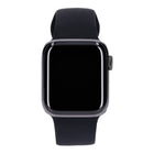 Apple Watch Series 6 40mm GPS + 4G Space Grau Edelstahlgehäuse mit Sportarmband Schwarz