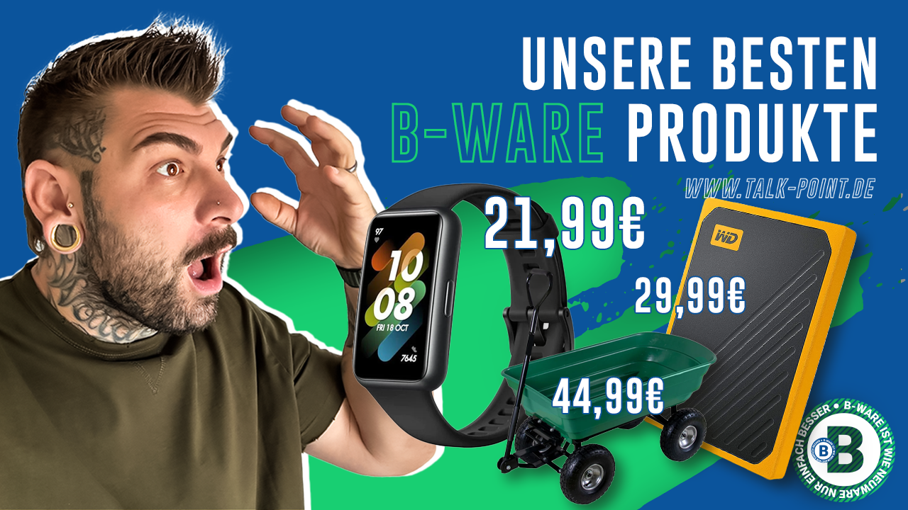 🏡 Gartenwagen mit Kippfunktion/ Huawei Band 7 & WD My Passport Go 500GB /// B-WARE 🔵Talk-Point.de