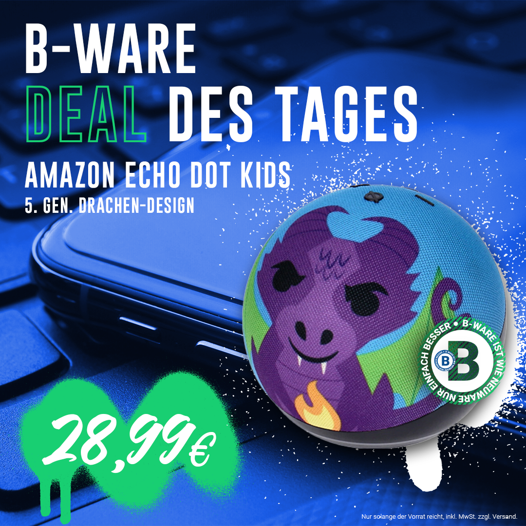 Amazon Echo Dot Kids 5. Generation (2022) Drachen-Design