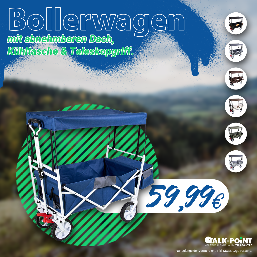 Faltbarer TP Bollerwagen - Ideal für schweres Transportieren
