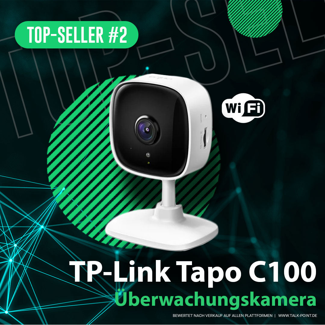 TP-Link Tapo C100 Indoor-WLAN-Überwachungskamera weiß