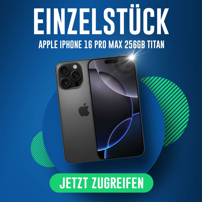 apple iphone 16 pro max mit 256GB in titan schwarz