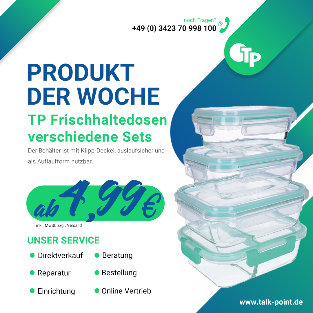 TP Produkt der Woche - TP Frischhaltedosen Sets