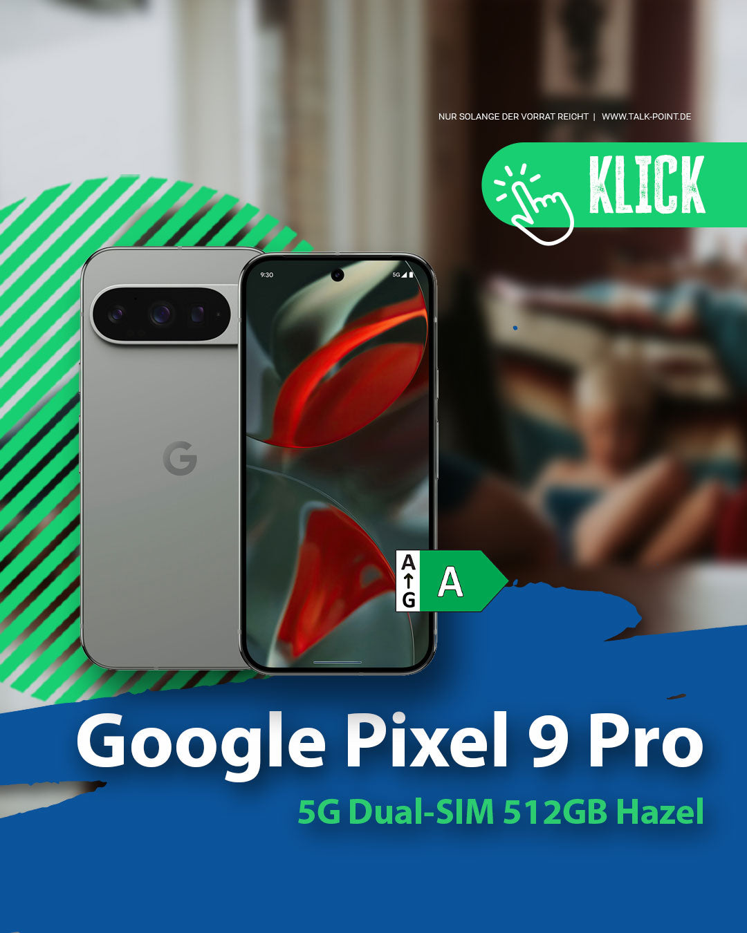 Google Pixel 9 Pro 512GB Hazel – Tensor G4 & 16GB RAM nur 499,99€