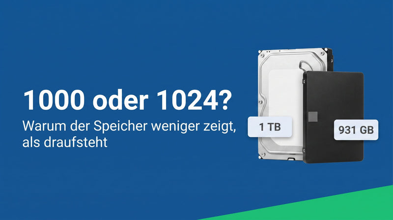 Warum dein Speicher weniger anzeigt, als draufsteht