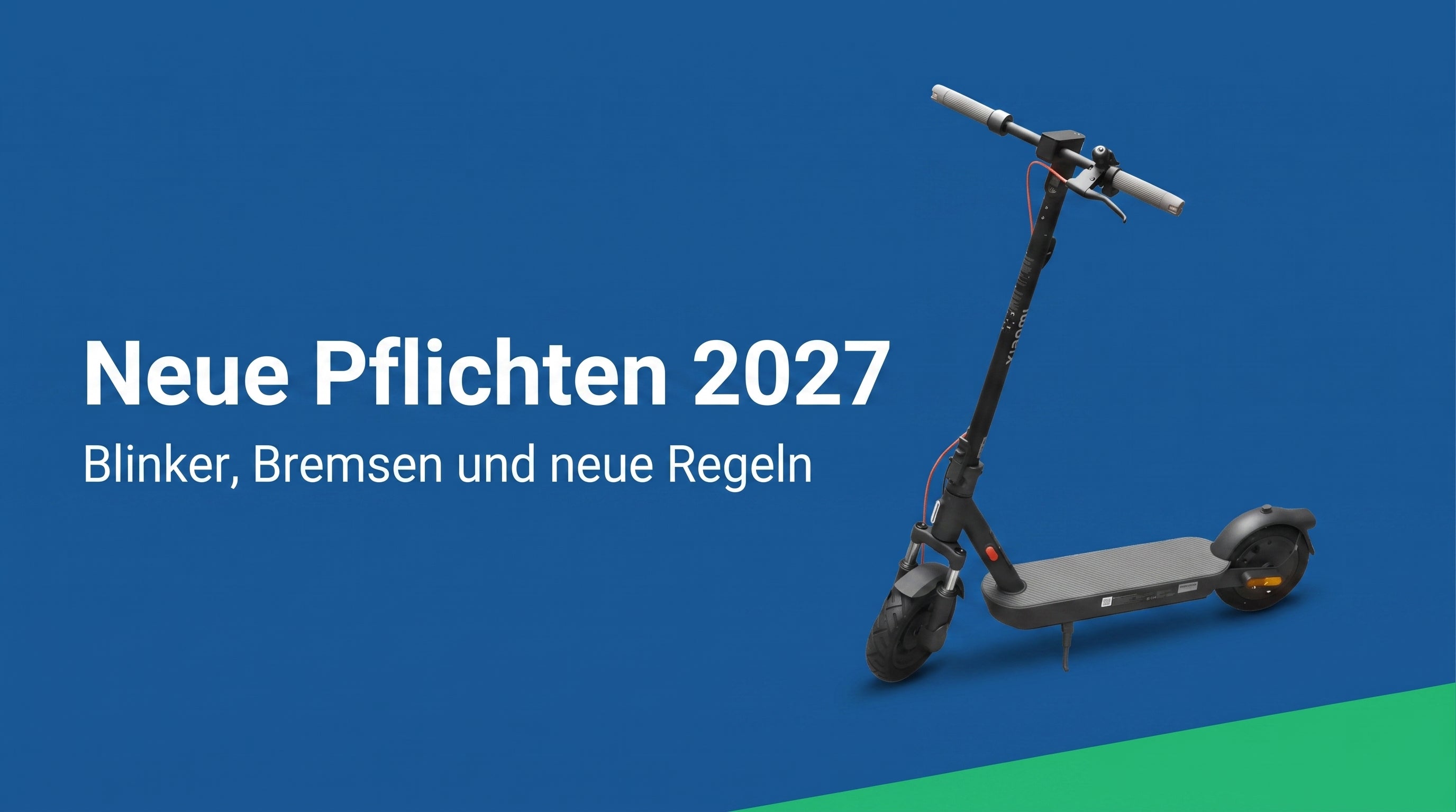 Neue E-Scooter-Pflichten 2026/2027: Blinker, Bremsen und was sich ändert