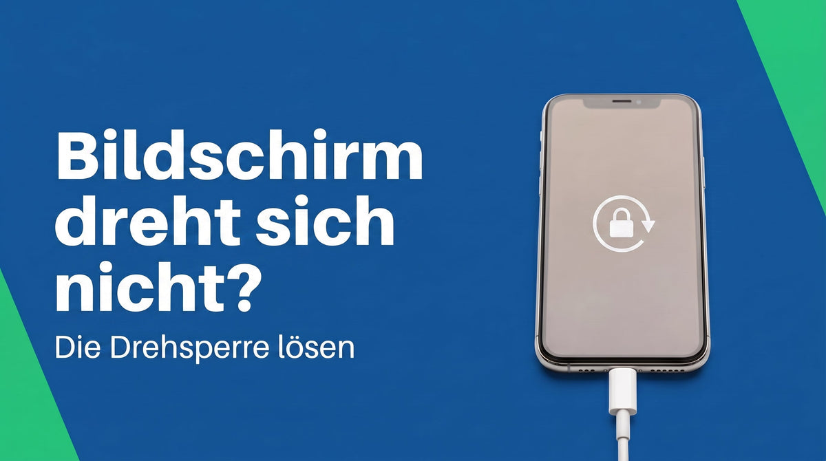 Bildschirm drehen am Handy: Drehsperre finden und automatische Drehung einschalten