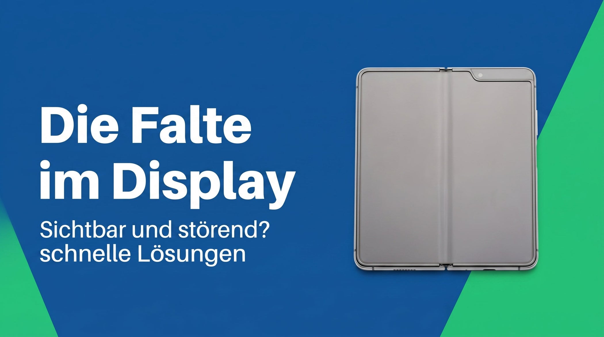 Ist die Falte im Foldable-Display sichtbar?