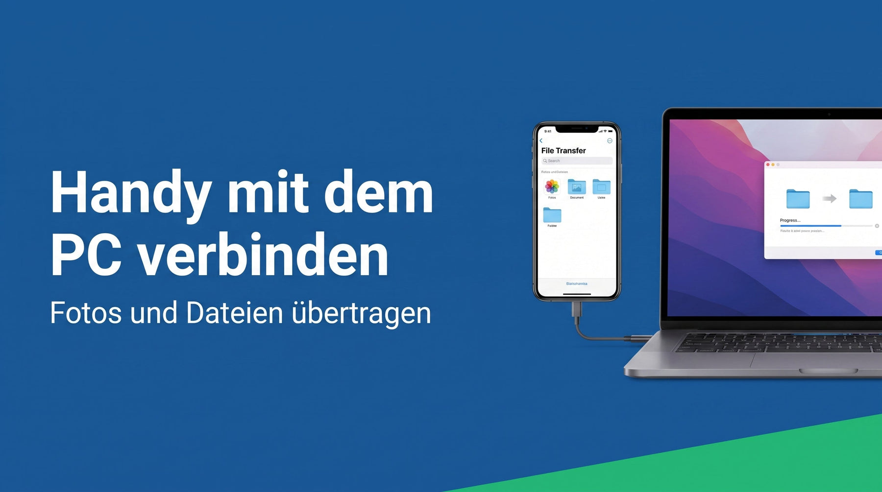 Handy mit dem PC verbinden: per Kabel und kabellos