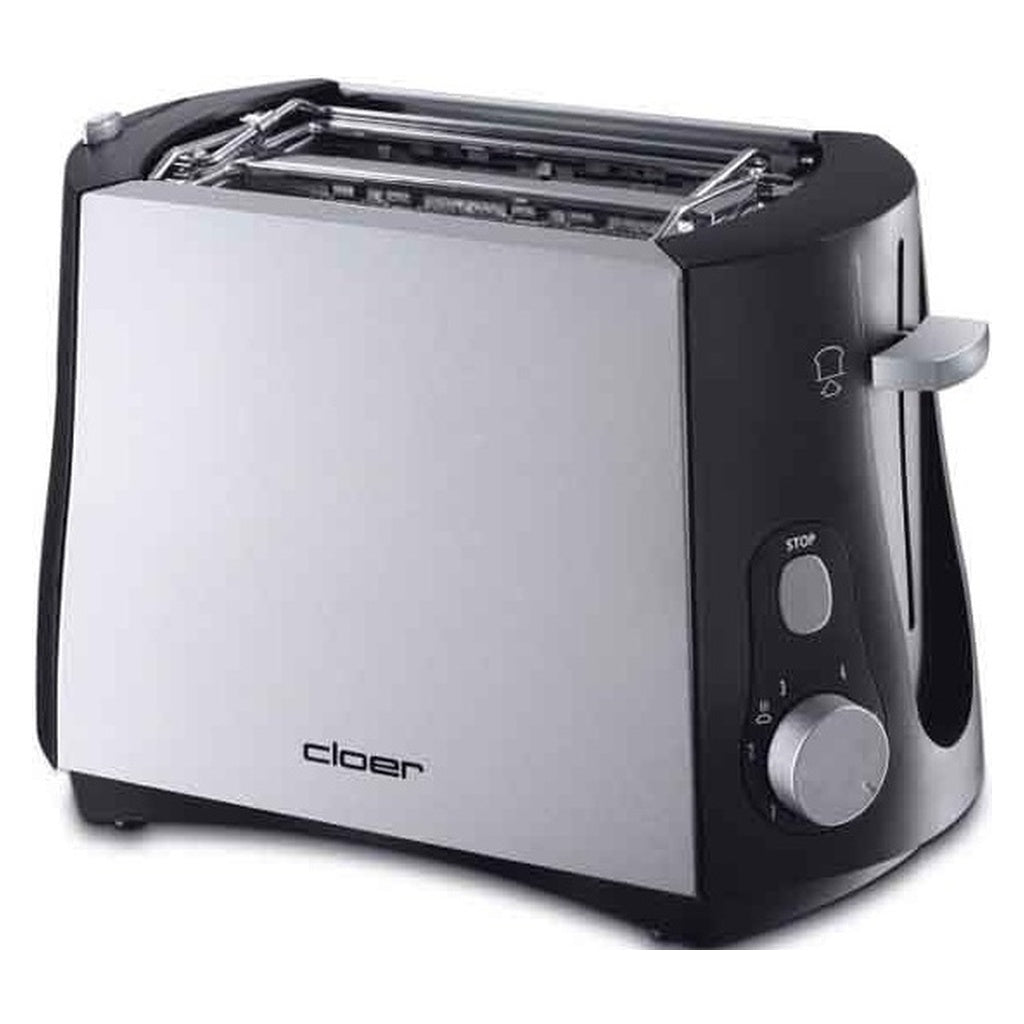 Produktbild Toaster - Cloer 3410 2-Scheiben Toaster 825W Edelstahl (matt) / Schwarz