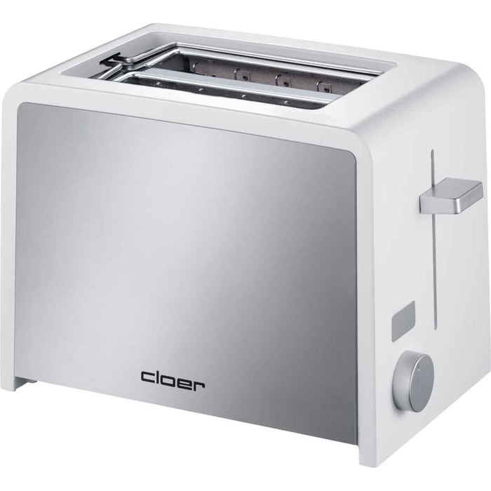 Cloer 2-Scheiben Toaster 3211 Edelstahl / Weiß