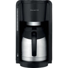 Rowenta CT3818 Adagio Milano Thermo Filterkaffeemaschine Edelstahl, Schwarz