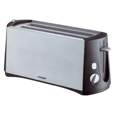 3710 Toaster 4 Scheibe(n) 1380 W Schwarz, gebürsteter Stahl