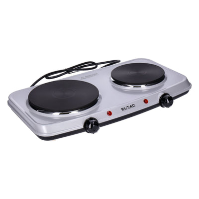 ELTAC DK 28 Doppelkochplatte 2500 W silber