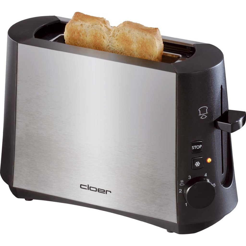 Produktbild Toaster - Cloer 3890 Toaster 1 Scheibe(n) Edelstahl / Schwarz