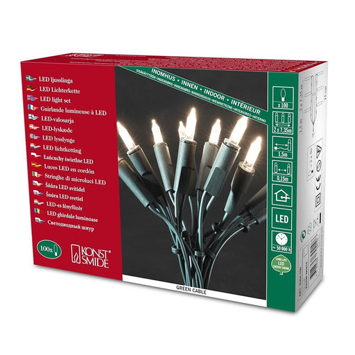 Produktbild LED-Lichterkette - Konstsmide LED-Mini-Lichterkette 16,35 m mit 100 Lichtern in warmweiß 6304-100
