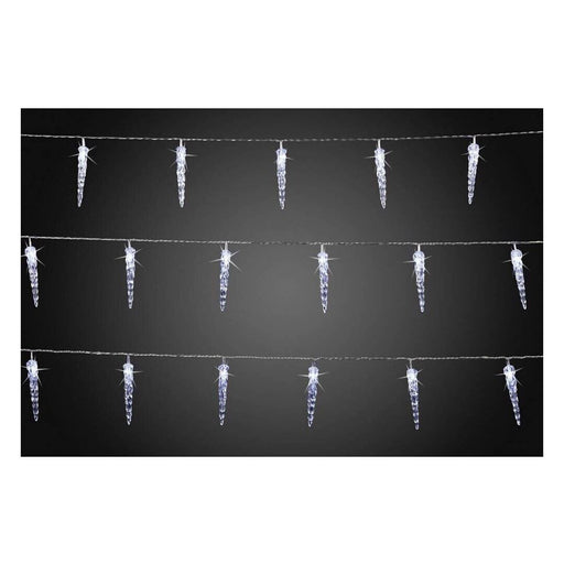 Produktbild LED-Lichterkette - Hellum 564433 LED-Eiszapfen-Lichterkette