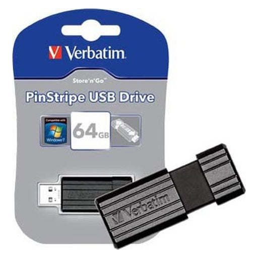 Produktbild USB-Stick - Verbatim 15-020-252 USB-Stick 64GB Pin Stripe