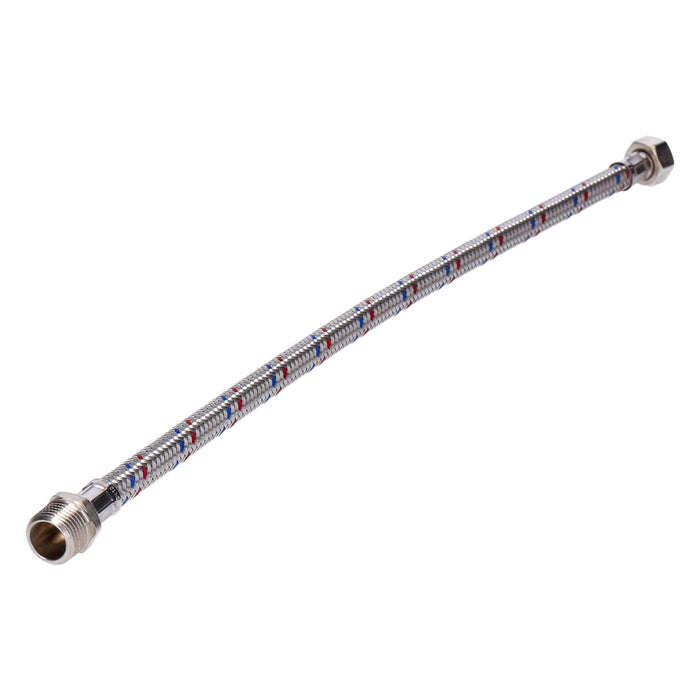 Flexibler Sanitär-Verbindungsschlauch (50 cm) DN12 3/4 Außengewinde x 3/4 Überwurfmutter