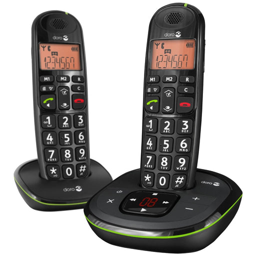 Produktbild Schnurloses DECT-Telefon - Doro PhoneEasy 105wr Duo Schnurloses Telefon Schwarz