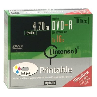 DVD-R 4,7GB 10er Slimcase Printable