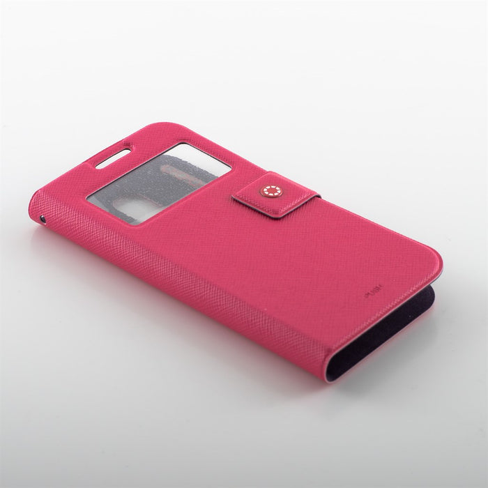 Fenice Diario View Cover Galaxy S4 Mini Pink Flipcover, Ultradünn