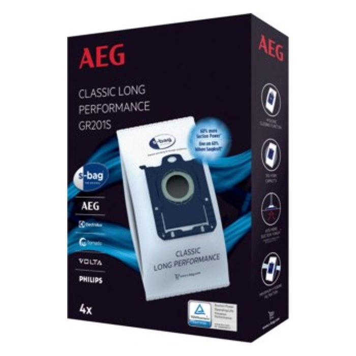 AEG GR201S Staubbeutel s-bag Classic Long Performance (VE4)