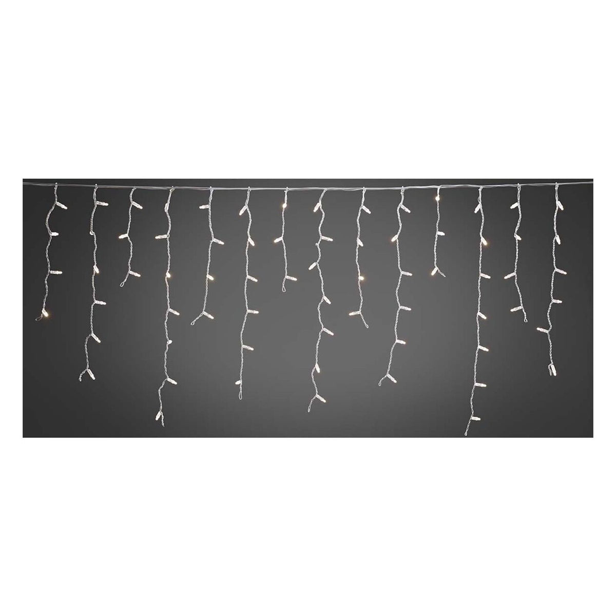 Produktbild LED-Lichterkette - Konstsmide Maxi LED kompakt System Erweiterung Eisregen Lichtervorhang mit 100 Lichtern 4721-112