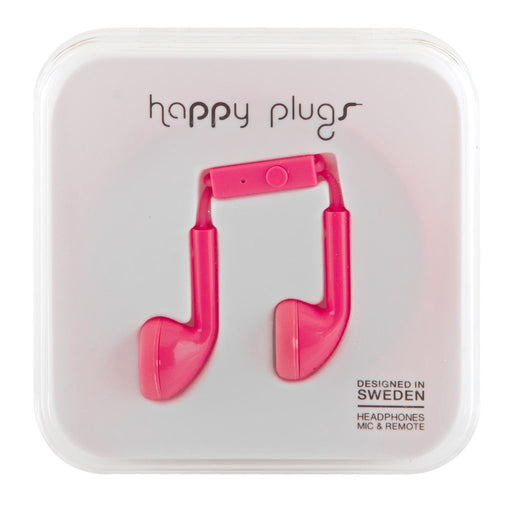 Produktbild Smartphone-Headset - Happy Plugs Headset für Apple iPhone in kirschrot