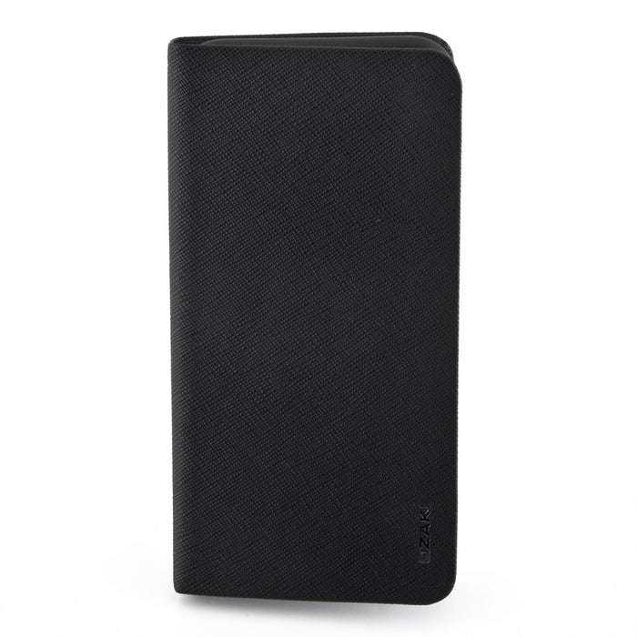 Ozaki 0.3 Folio - stylische, dünne Klapp-Tasche Kunstleder für Apple iPhone 6 / 6S - schwarz