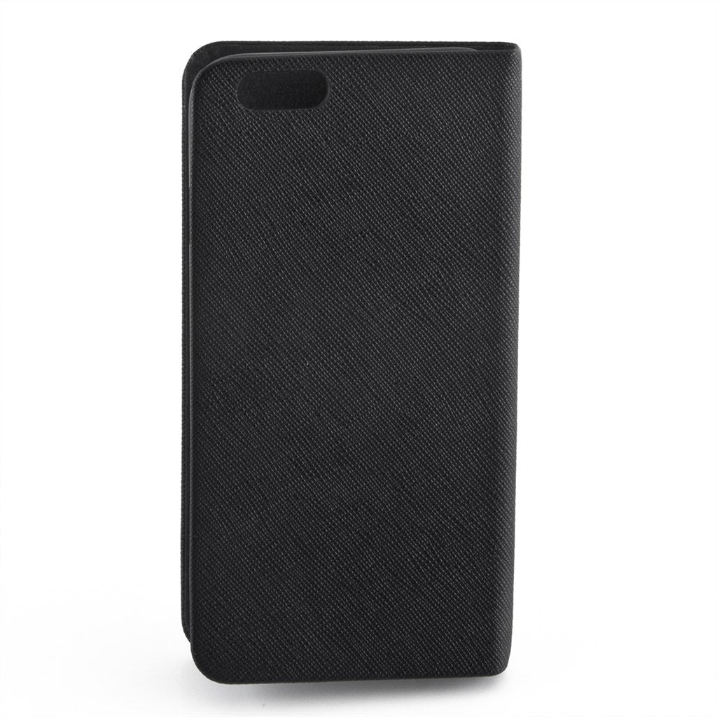 Produktbild Smartphone-Hülle - Ozaki 0.3 Folio - stylische, dünne Klapp-Tasche Kunstleder für Apple iPhone 6 / 6S - schwarz
