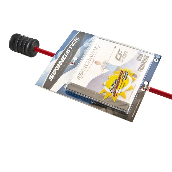 Swingstick Schwungstab + Fitness DVD farblich sortiert fördert Fettverbrennung und Ausdauer Rot