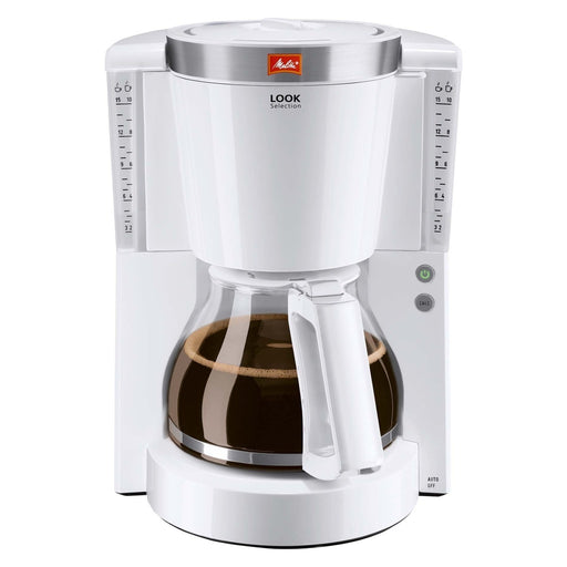 Produktbild Filterkaffeemaschine - Melitta 1011-03 Look Kaffeefiltermaschine Tropfstopp - Glaskanne weiß