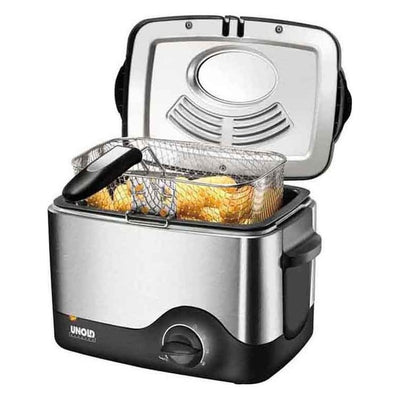 58615 Kompakt-Fritteuse Edelstahl/schwarz