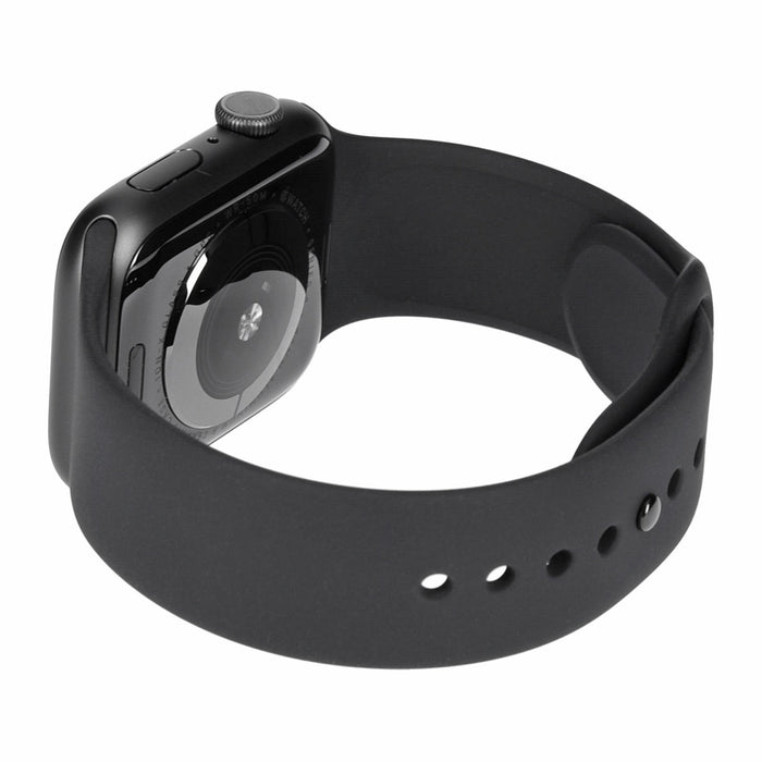 Apple Watch Series 4 44mm GPS Spacegrau  Aluminiumgehäuse Sportarmband schwarz