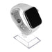 Apple Watch Series 4 44mm GPS + 4G Silber  Aluminiumgehäuse mit Sportarmband Weiß