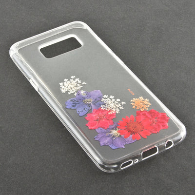 Real Flower TPU Schutzhülle für Samsung Galaxy S8 Plus Amelia transparent