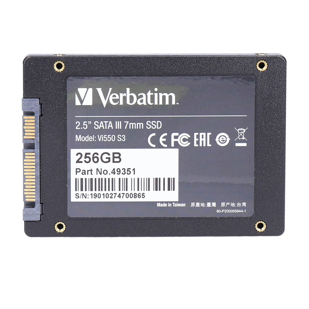 Produktbild interne SSD - Verbatim Vi550 S3 Interne SATA III SSD 256GB