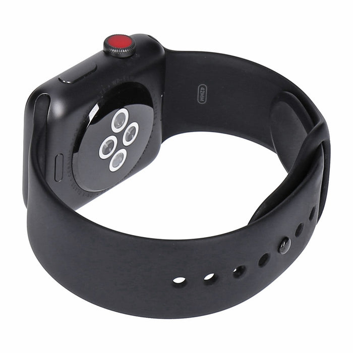 Apple Watch Series 3 42mm GPS + 4G Spacegrau Aluminiumgehäuse mit Sportarmband schwarz