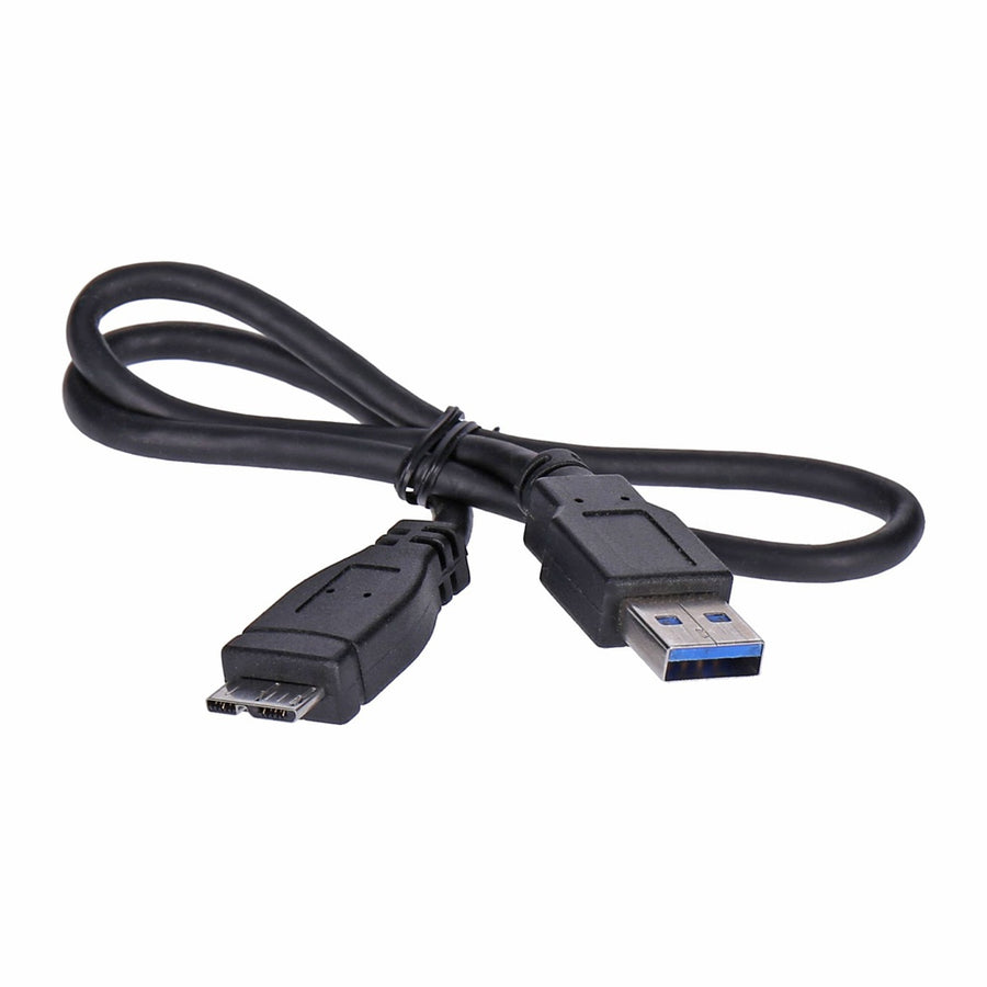 Das Kabel der externen Festplatte ist verschwunden — und die Platte hat statt USB-C eine Micro-USB-Buchse.
