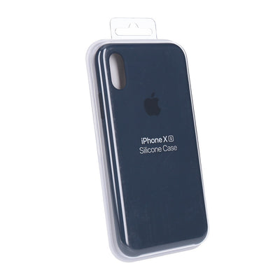 Silikon Case für iPhone Xs Mitternachtsblau