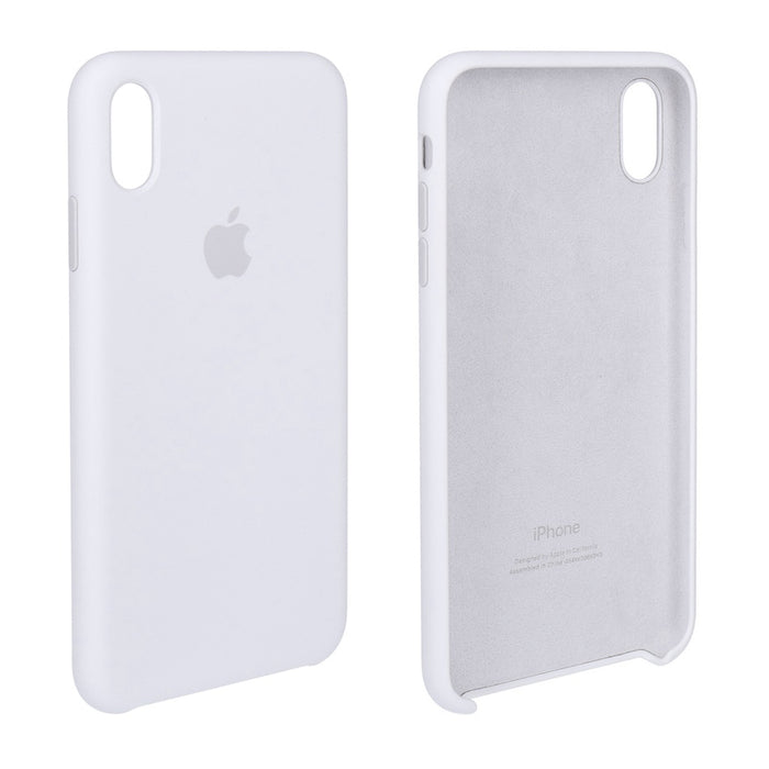 Apple iPhone XS Max Silikon Hülle Case weiß