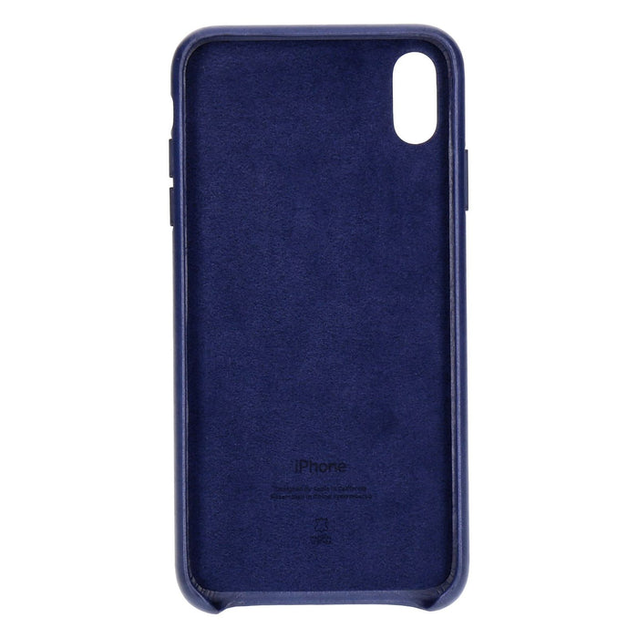 Apple Leder Case für iPhone Xs Max Mitternachtsblau