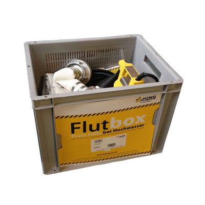 Flutbox Kellerentwässerung mit U5KS Pumpe & 12,5 m C-Schlauch