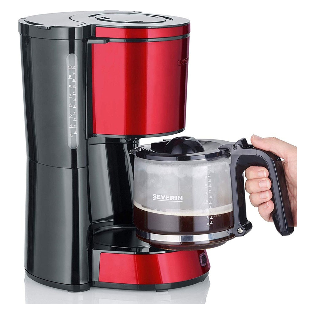 Produktbild Filterkaffeemaschine - SEVERIN KA 4817 Kaffeemaschine (für gemahlenen Filterkaffee, 10 Tassen, Inkl. Glaskanne)