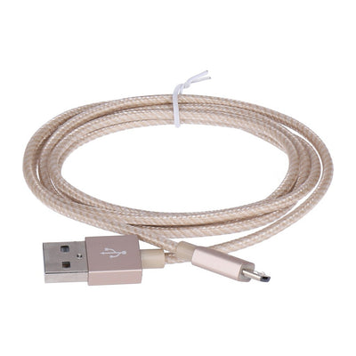 Premium MIXIT Metallic Micro-USB auf USB-A Datenkabel Ladekabel gold 1,2m