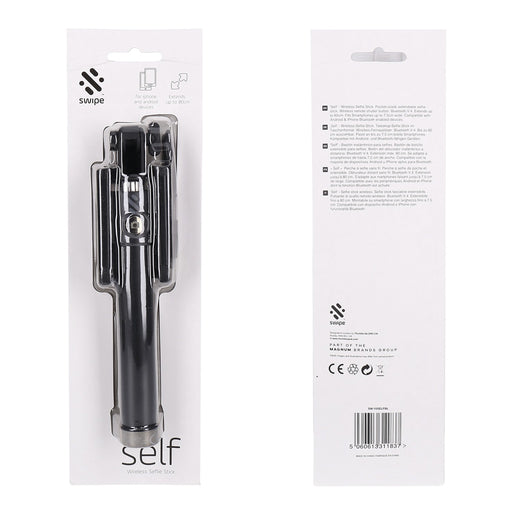 Produktbild Selfie-Stick - Swipe Wireless Selfie Stick mit bis zu 80cm Reichweite in schwarz