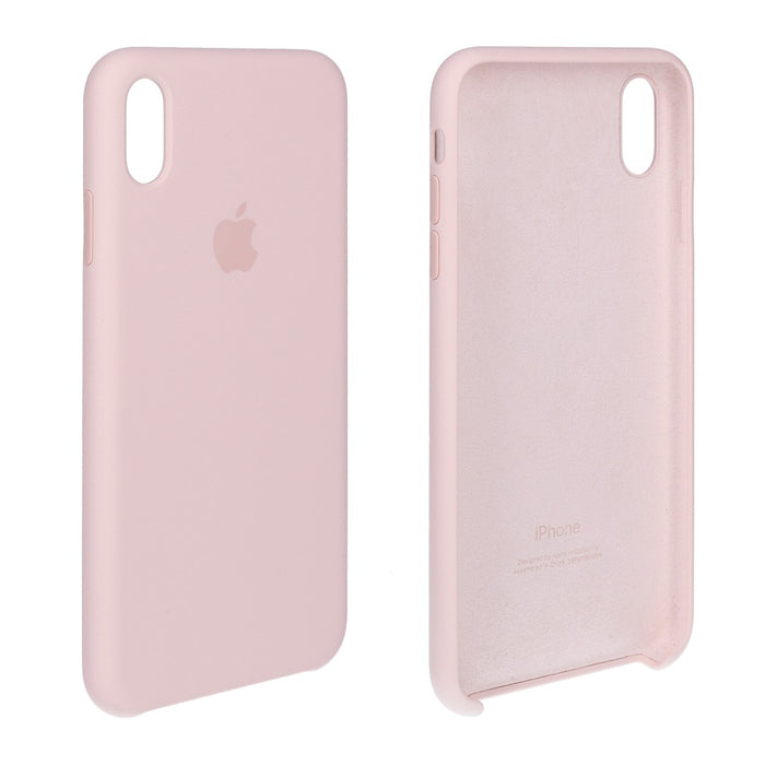 Apple iPhone XS Max Silikon Hülle Case sandrosa