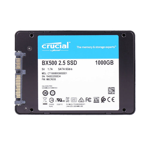 Produktbild interne SSD - Crucial BX500 int. 2,5" SSD Festplatte 1TB