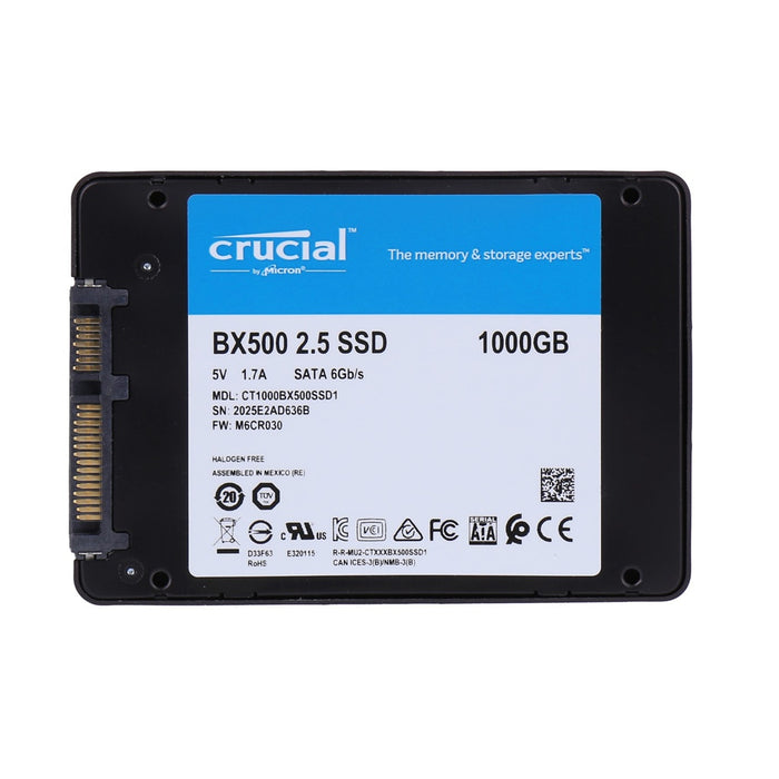 Crucial BX500 int. 2,5" SSD Festplatte 1TB